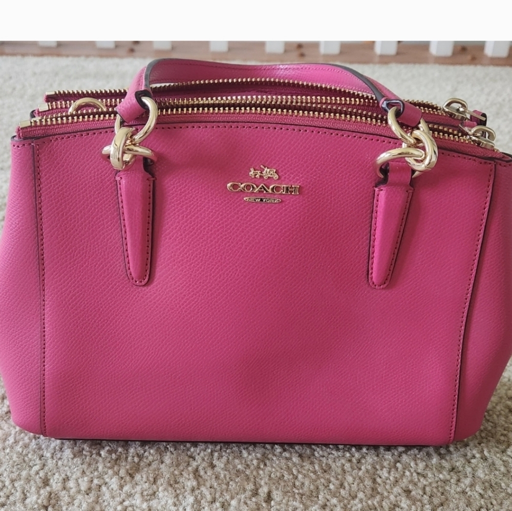 Coach Christine Carryall in Pink With Crossbody Strap